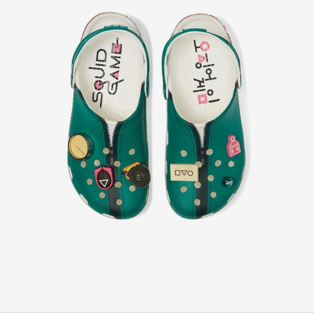 Green Squid Game Themed Clogs CROCS